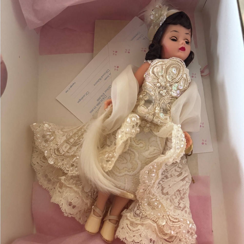 Madame Alexander Pearl of the Twenties Ivory Lace Doll Gown